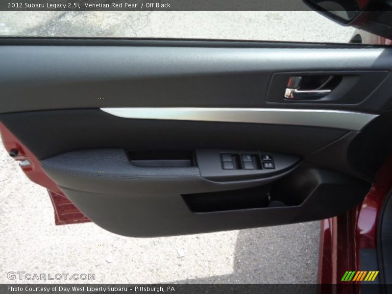 Venetian Red Pearl / Off Black 2012 Subaru Legacy 2.5i