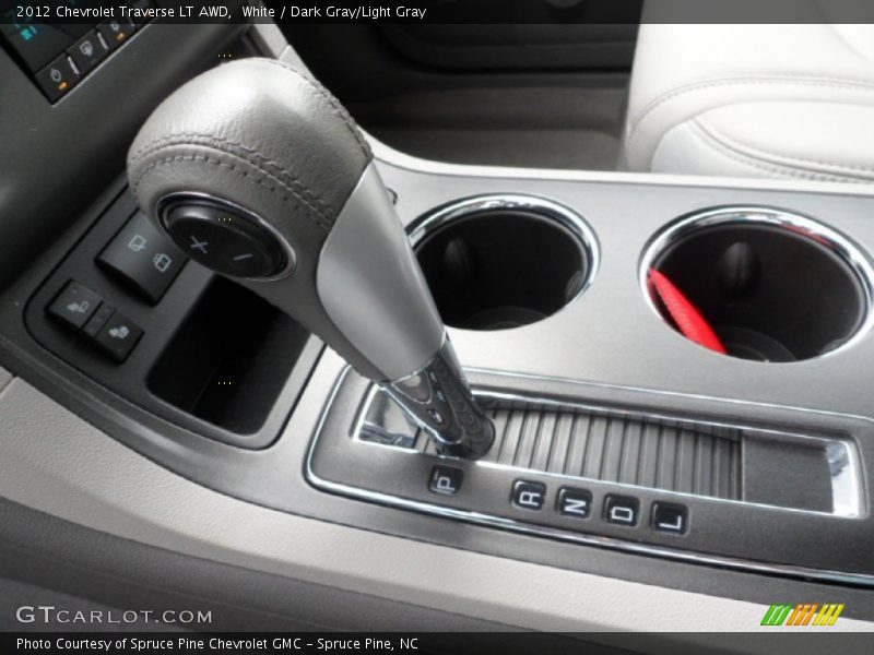 White / Dark Gray/Light Gray 2012 Chevrolet Traverse LT AWD