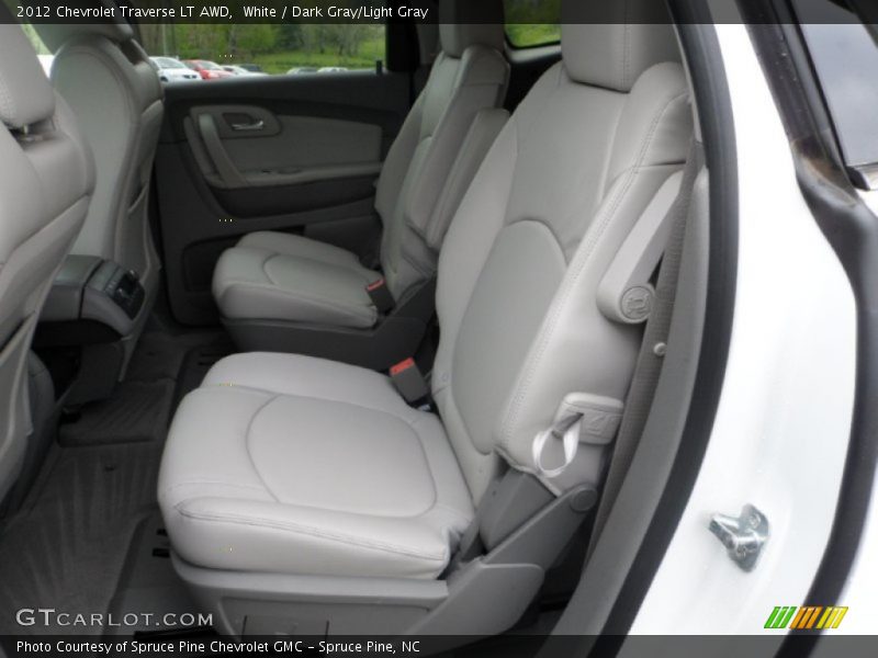 White / Dark Gray/Light Gray 2012 Chevrolet Traverse LT AWD