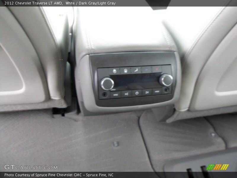 White / Dark Gray/Light Gray 2012 Chevrolet Traverse LT AWD
