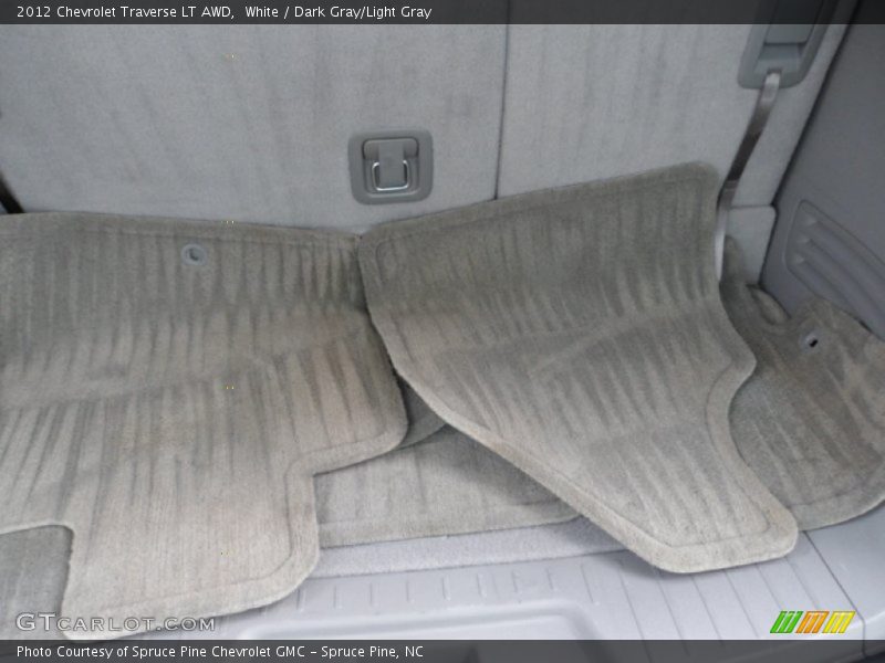 White / Dark Gray/Light Gray 2012 Chevrolet Traverse LT AWD
