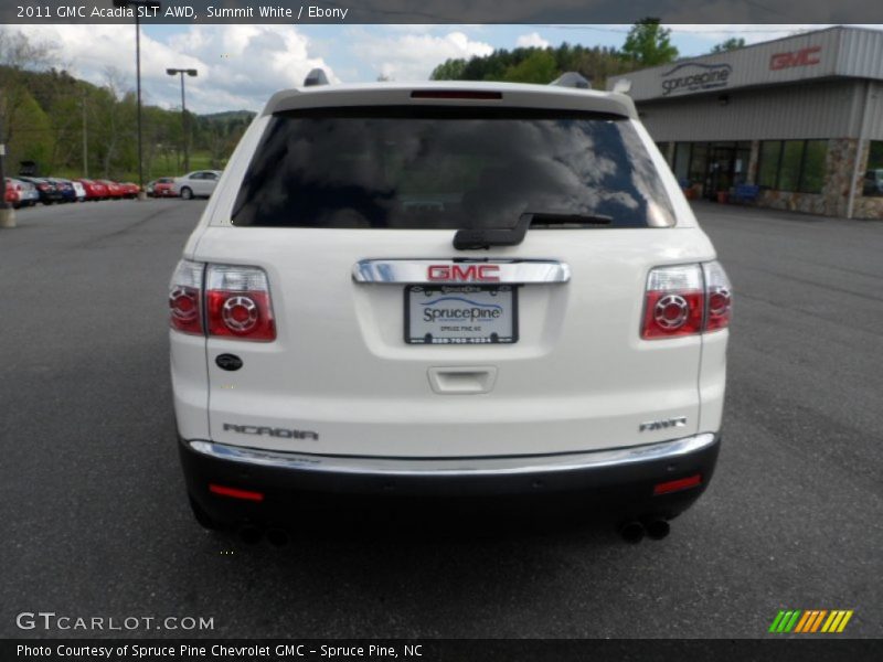 Summit White / Ebony 2011 GMC Acadia SLT AWD