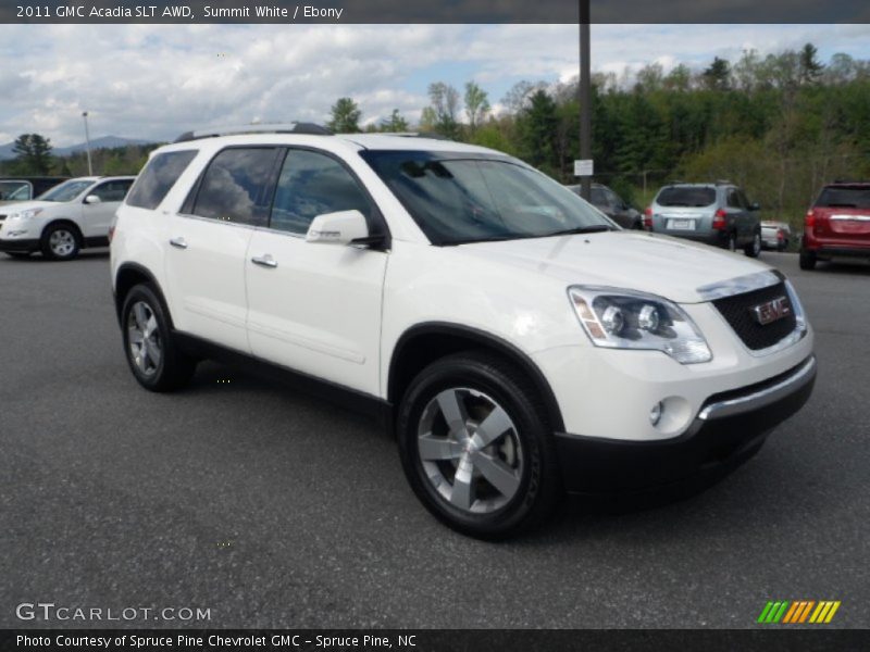 Summit White / Ebony 2011 GMC Acadia SLT AWD