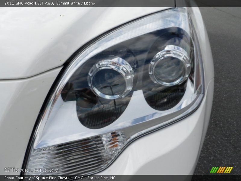 Summit White / Ebony 2011 GMC Acadia SLT AWD