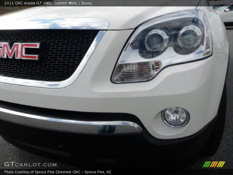 Summit White / Ebony 2011 GMC Acadia SLT AWD