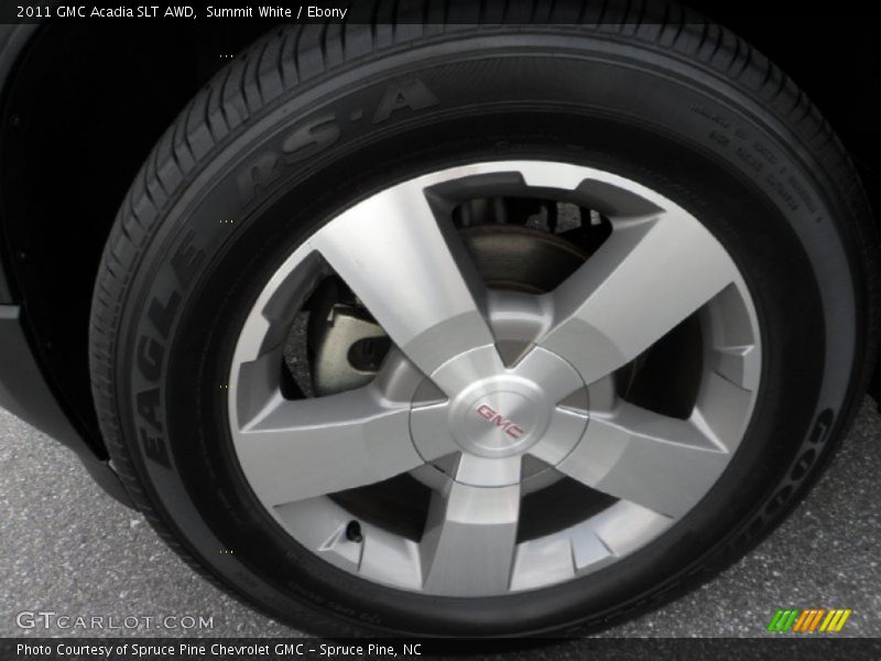 Summit White / Ebony 2011 GMC Acadia SLT AWD