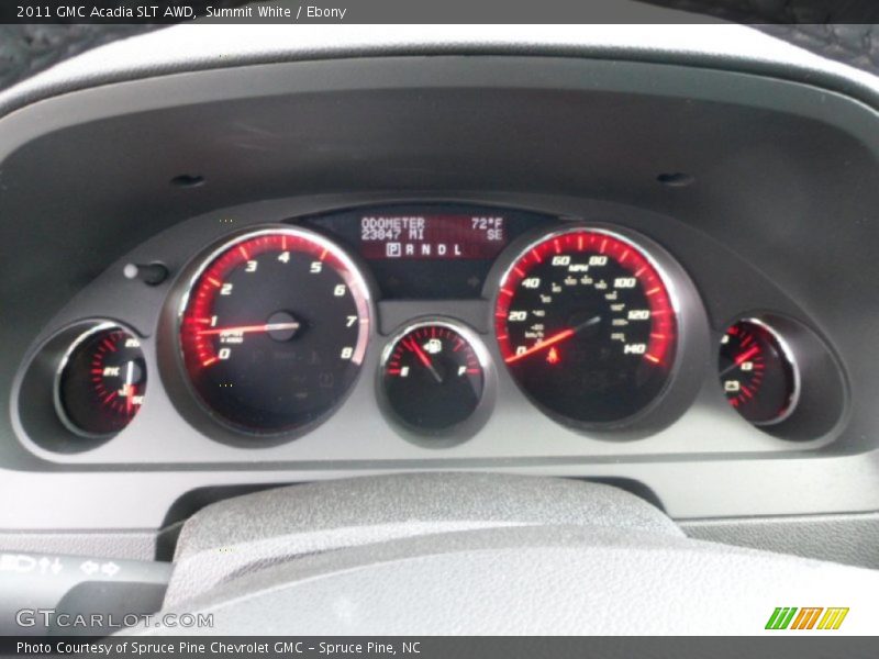 Summit White / Ebony 2011 GMC Acadia SLT AWD