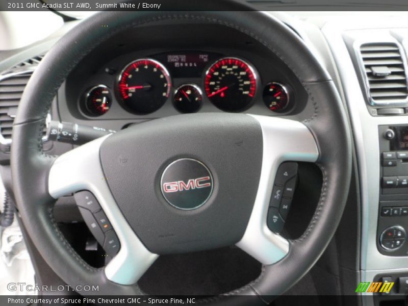 Summit White / Ebony 2011 GMC Acadia SLT AWD