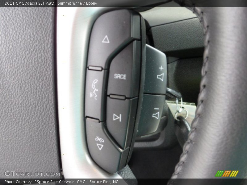 Summit White / Ebony 2011 GMC Acadia SLT AWD