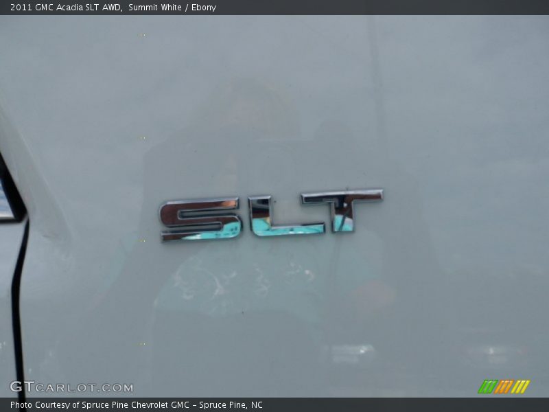 Summit White / Ebony 2011 GMC Acadia SLT AWD