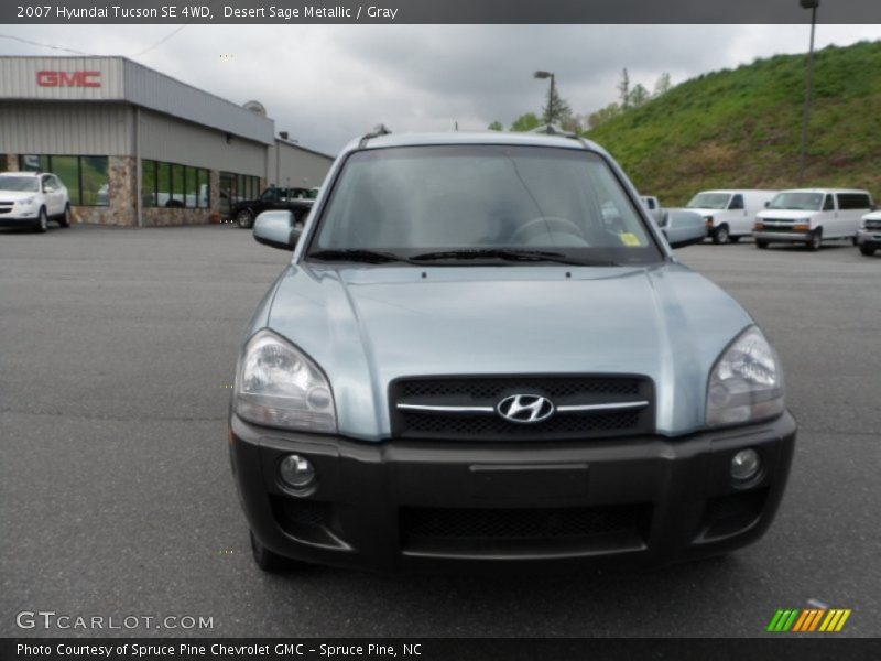 Desert Sage Metallic / Gray 2007 Hyundai Tucson SE 4WD