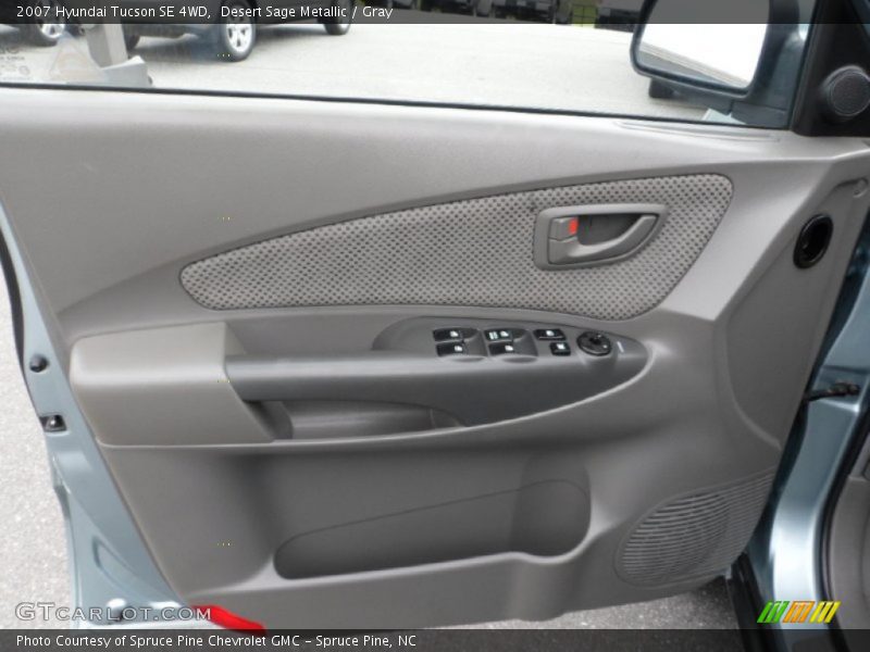 Desert Sage Metallic / Gray 2007 Hyundai Tucson SE 4WD