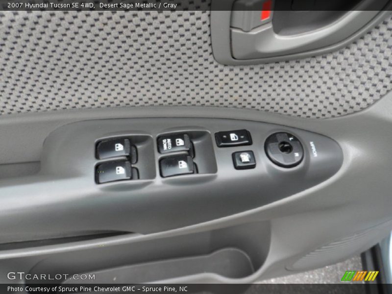 Desert Sage Metallic / Gray 2007 Hyundai Tucson SE 4WD