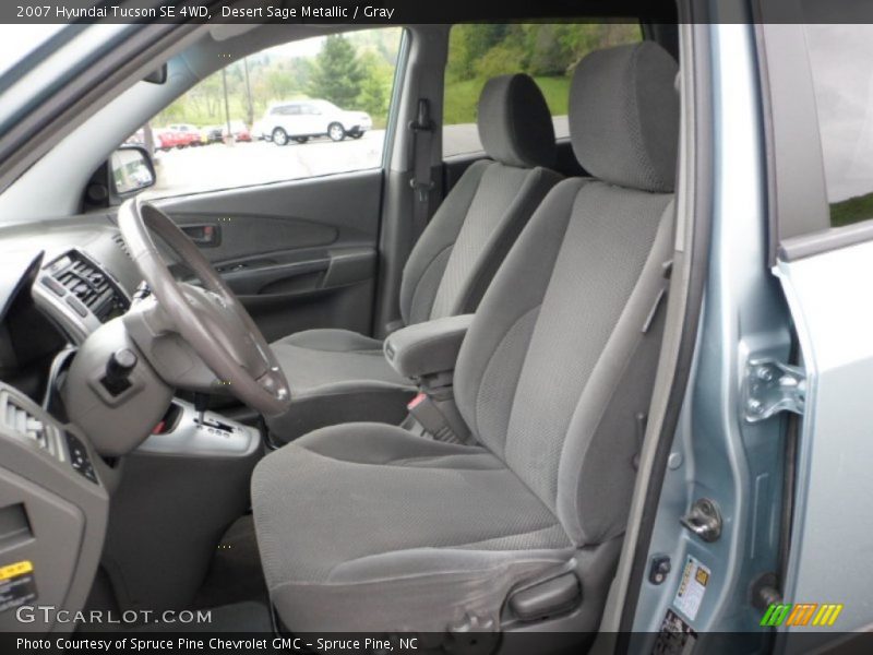 Desert Sage Metallic / Gray 2007 Hyundai Tucson SE 4WD
