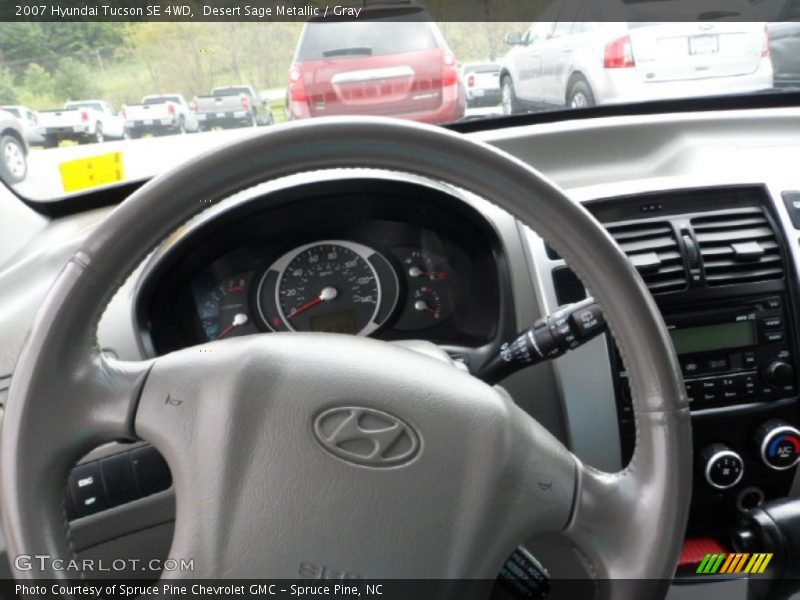 Desert Sage Metallic / Gray 2007 Hyundai Tucson SE 4WD