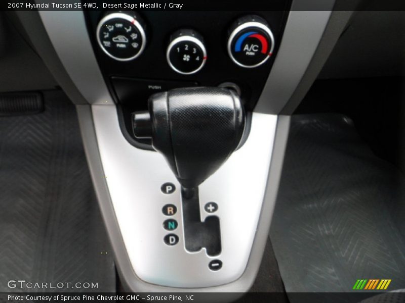 Desert Sage Metallic / Gray 2007 Hyundai Tucson SE 4WD