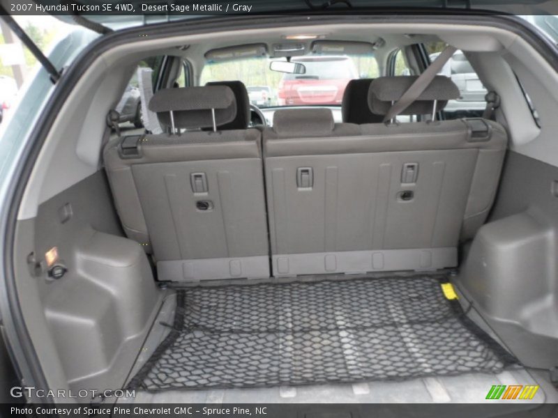 Desert Sage Metallic / Gray 2007 Hyundai Tucson SE 4WD
