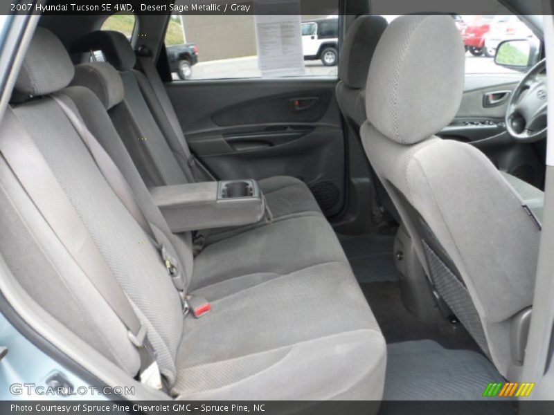 Desert Sage Metallic / Gray 2007 Hyundai Tucson SE 4WD