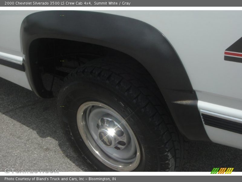 Summit White / Gray 2000 Chevrolet Silverado 3500 LS Crew Cab 4x4
