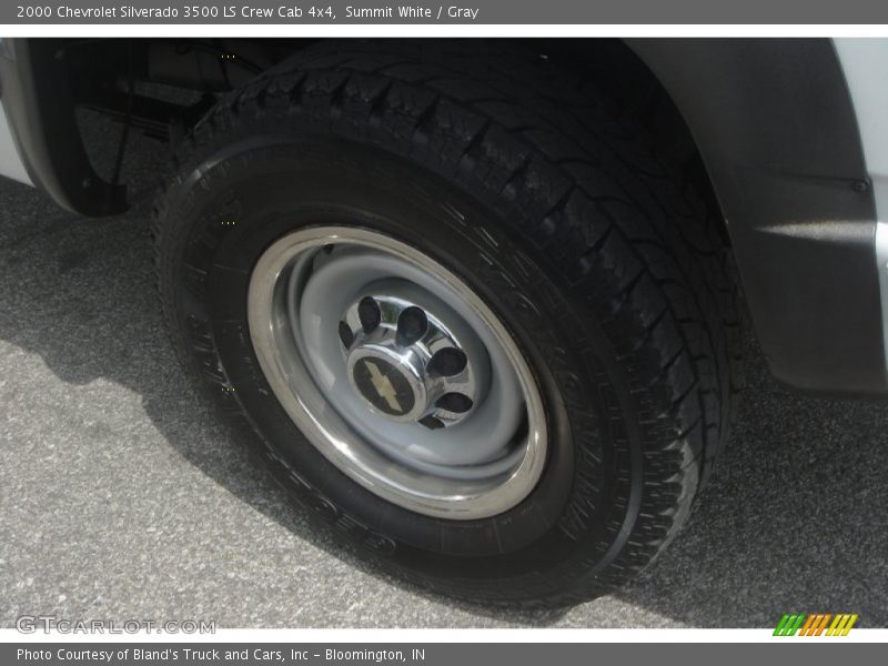 Summit White / Gray 2000 Chevrolet Silverado 3500 LS Crew Cab 4x4
