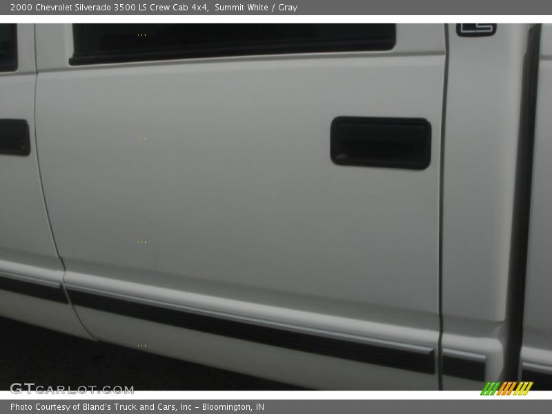 Summit White / Gray 2000 Chevrolet Silverado 3500 LS Crew Cab 4x4