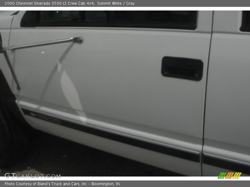 Summit White / Gray 2000 Chevrolet Silverado 3500 LS Crew Cab 4x4