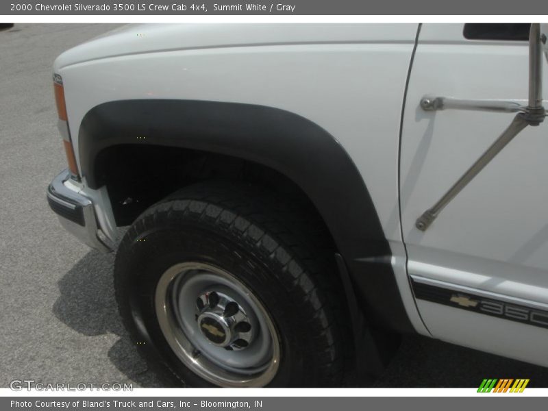 Summit White / Gray 2000 Chevrolet Silverado 3500 LS Crew Cab 4x4