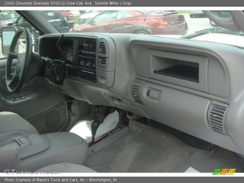 Summit White / Gray 2000 Chevrolet Silverado 3500 LS Crew Cab 4x4