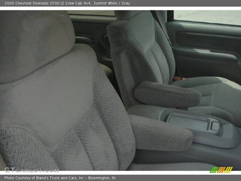Summit White / Gray 2000 Chevrolet Silverado 3500 LS Crew Cab 4x4