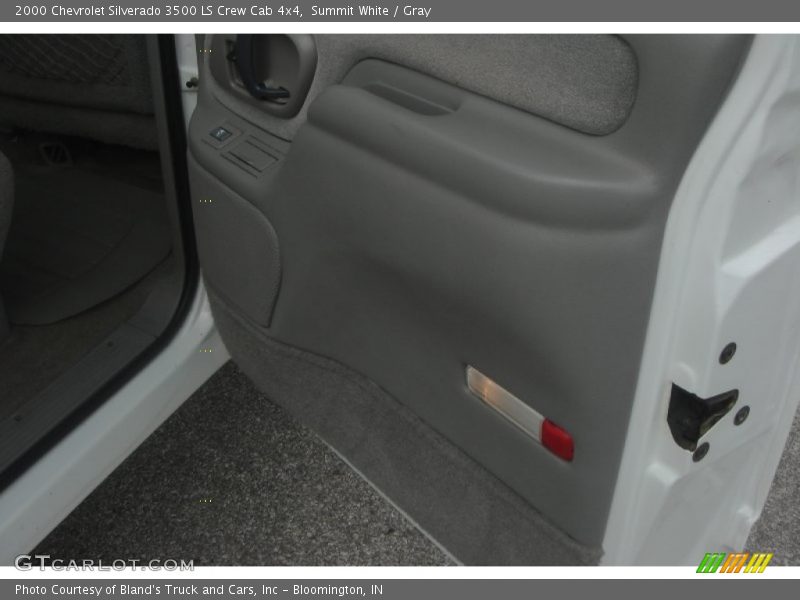 Summit White / Gray 2000 Chevrolet Silverado 3500 LS Crew Cab 4x4