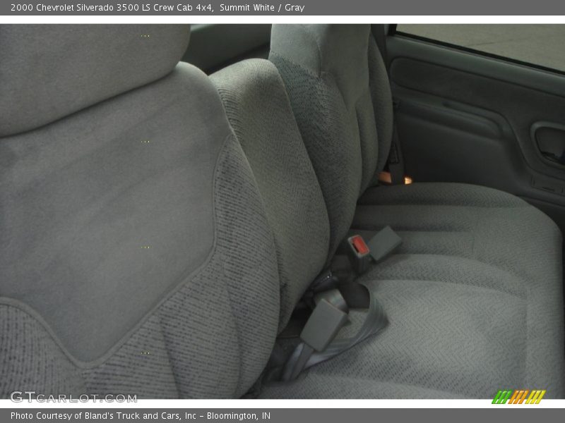 Summit White / Gray 2000 Chevrolet Silverado 3500 LS Crew Cab 4x4