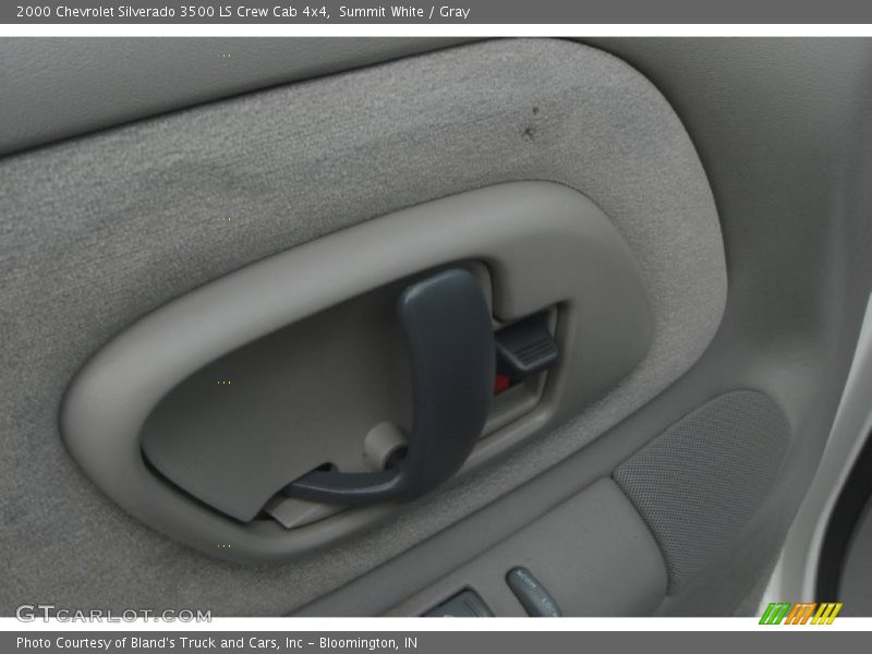 Summit White / Gray 2000 Chevrolet Silverado 3500 LS Crew Cab 4x4