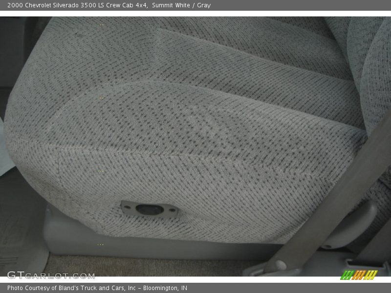 Summit White / Gray 2000 Chevrolet Silverado 3500 LS Crew Cab 4x4