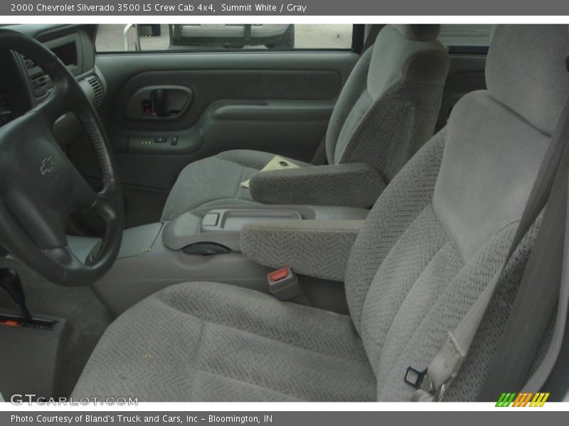 Summit White / Gray 2000 Chevrolet Silverado 3500 LS Crew Cab 4x4
