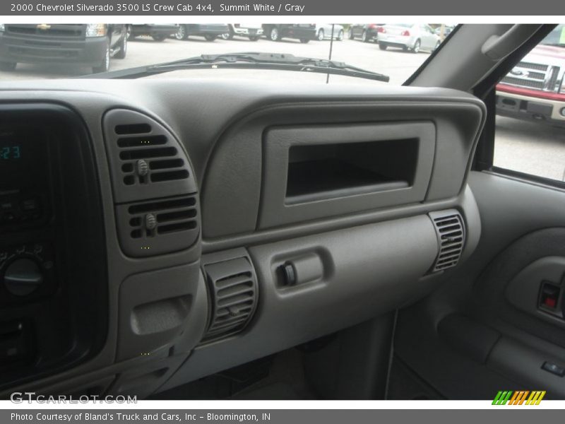 Summit White / Gray 2000 Chevrolet Silverado 3500 LS Crew Cab 4x4