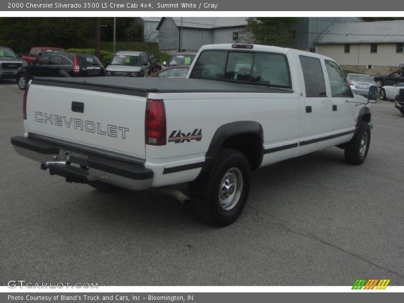 Summit White / Gray 2000 Chevrolet Silverado 3500 LS Crew Cab 4x4