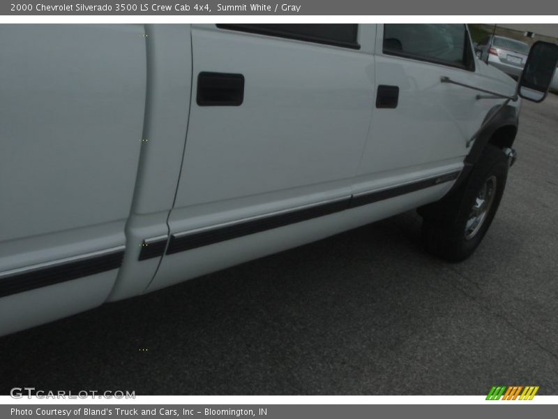 Summit White / Gray 2000 Chevrolet Silverado 3500 LS Crew Cab 4x4