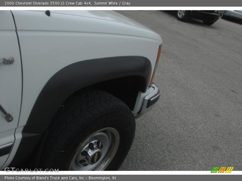 Summit White / Gray 2000 Chevrolet Silverado 3500 LS Crew Cab 4x4
