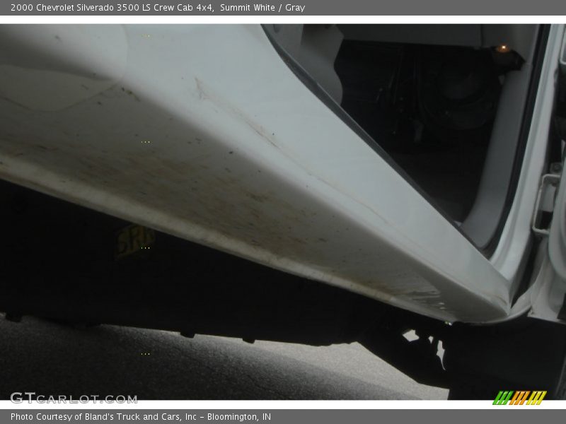 Summit White / Gray 2000 Chevrolet Silverado 3500 LS Crew Cab 4x4