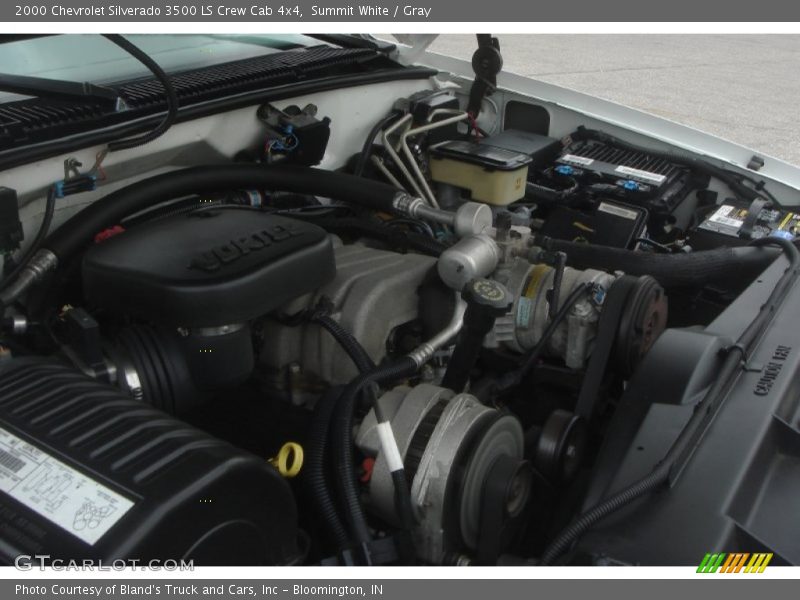 Summit White / Gray 2000 Chevrolet Silverado 3500 LS Crew Cab 4x4