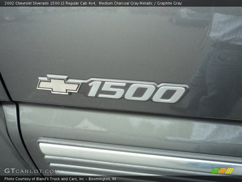 Medium Charcoal Gray Metallic / Graphite Gray 2002 Chevrolet Silverado 1500 LS Regular Cab 4x4