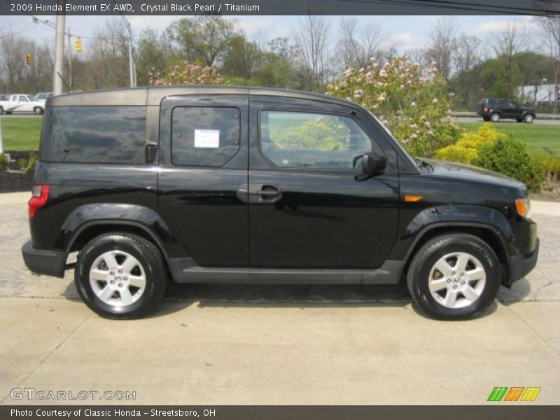Crystal Black Pearl / Titanium 2009 Honda Element EX AWD