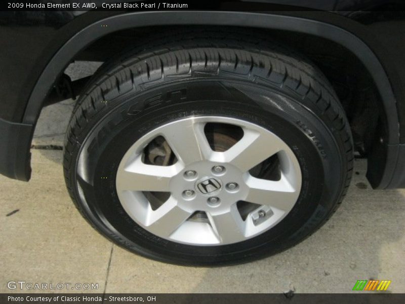 Crystal Black Pearl / Titanium 2009 Honda Element EX AWD