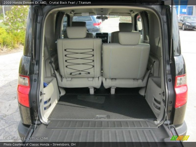 Crystal Black Pearl / Titanium 2009 Honda Element EX AWD