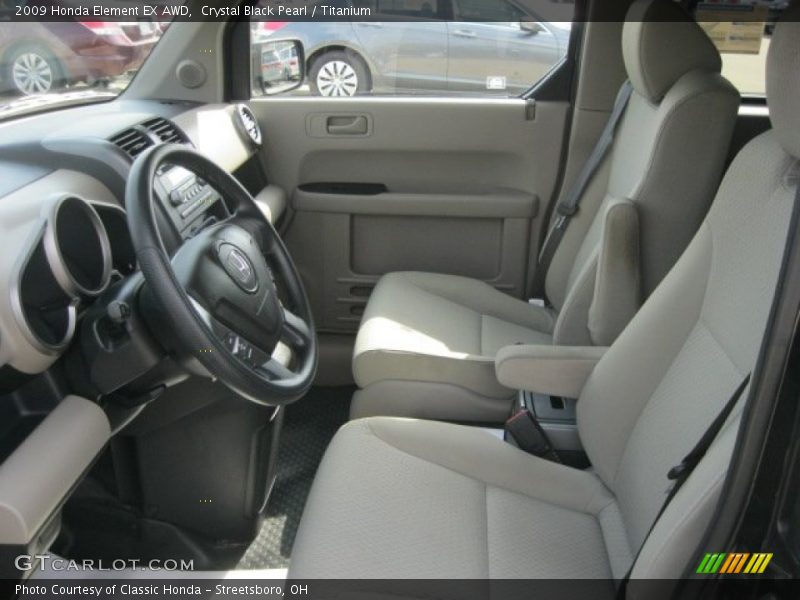 Crystal Black Pearl / Titanium 2009 Honda Element EX AWD