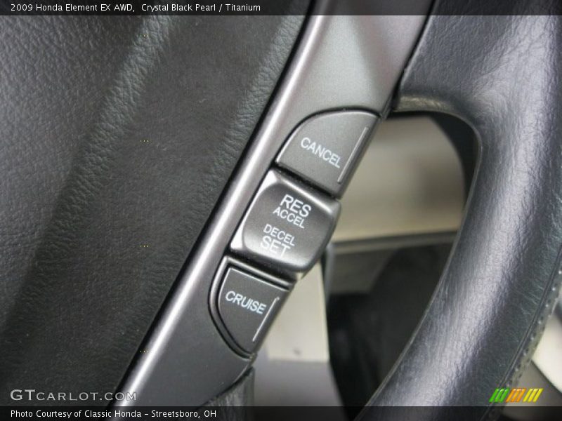Crystal Black Pearl / Titanium 2009 Honda Element EX AWD