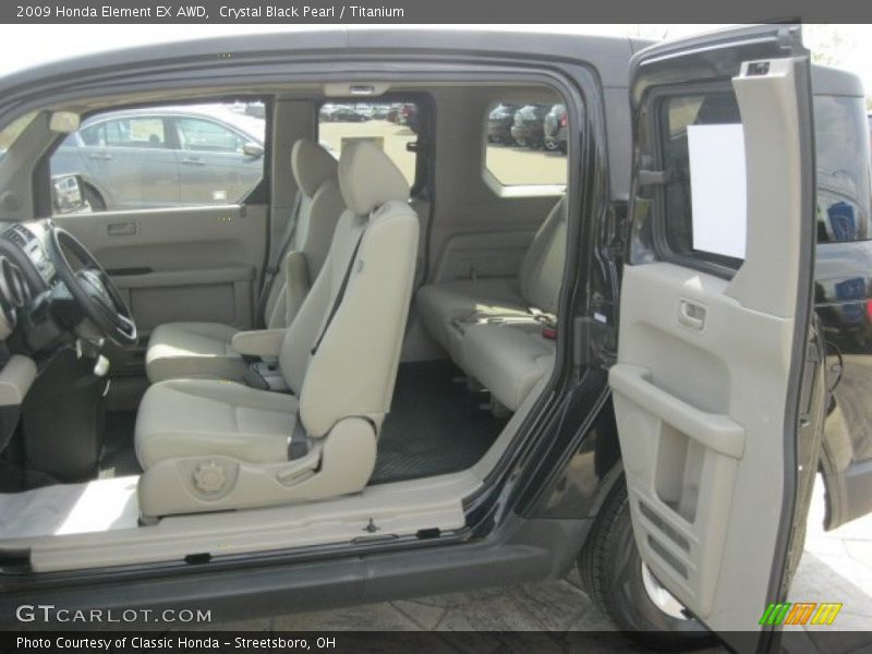 Crystal Black Pearl / Titanium 2009 Honda Element EX AWD