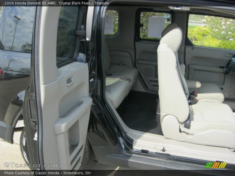 Crystal Black Pearl / Titanium 2009 Honda Element EX AWD