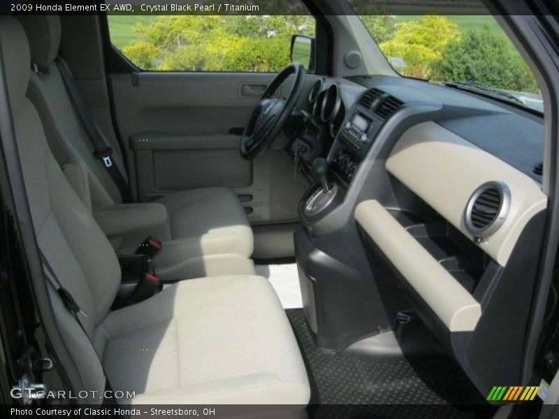 Crystal Black Pearl / Titanium 2009 Honda Element EX AWD
