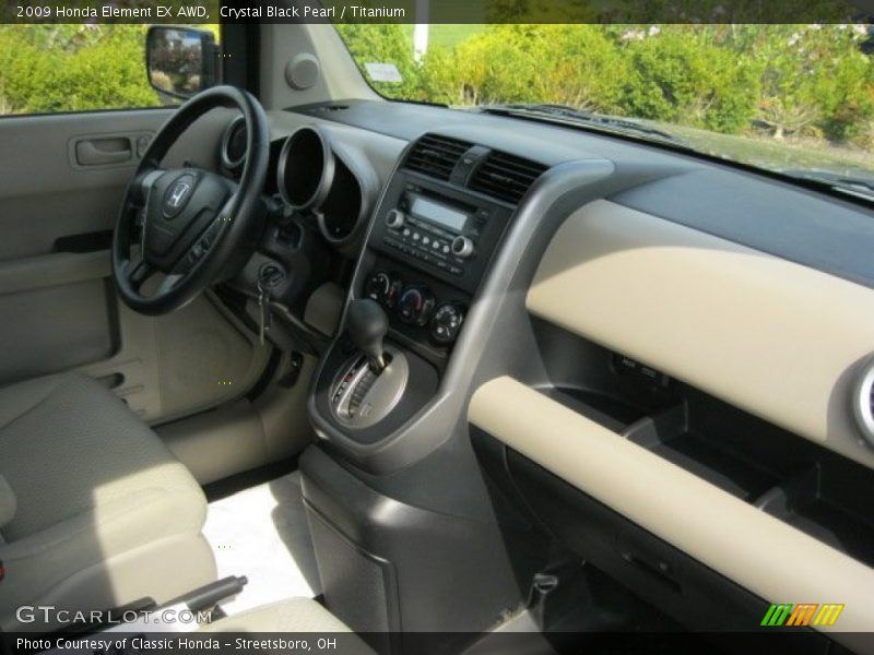 Crystal Black Pearl / Titanium 2009 Honda Element EX AWD